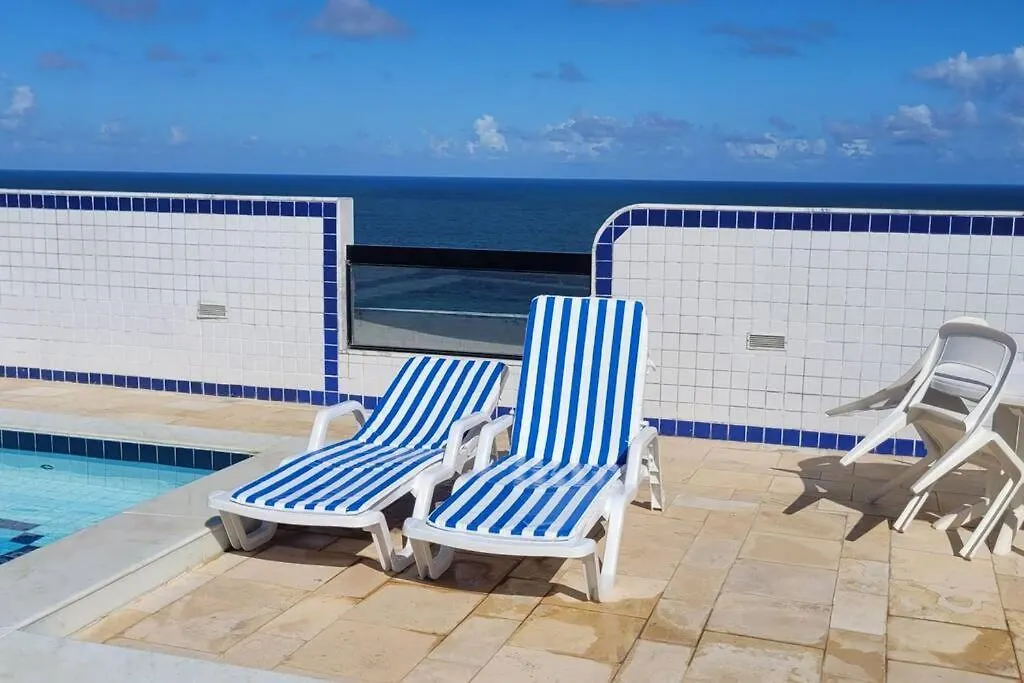 アパート Apto A 200 Metros Da Praia. Piscina Na Cobertura. レシフェ